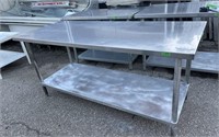 WORK TABLE 30" X 72" STAINLESS STEEL