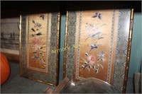 ASIAN SILK EMBROIDERED PANELS