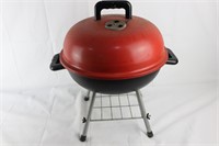 Personal Mini Red Black Charcoal Grill