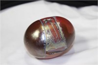 A Rare and Unusual Coleman Art Glass Egg