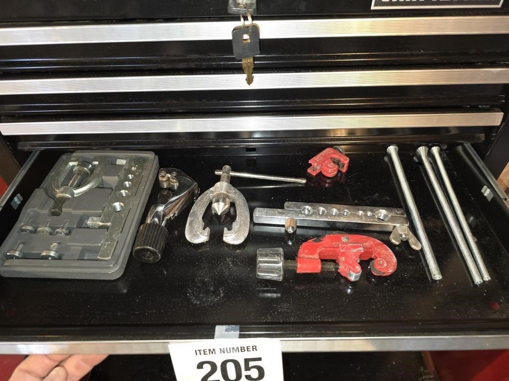 Pipe cutters, flaring kit & more