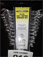 Performax wrench set - metric & standard