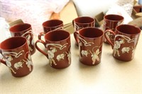 Set of 8 Fitz and Floyd inc Ching Court Cups