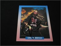 Greg Christian Signed Trading Card RCA COA