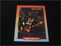Greg Christian Signed Trading Card RCA COA