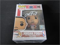Jordan Poole Signed Funko Pop COA Pros