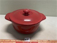 GREAT ENAMELED CAST IRON COOKING POT