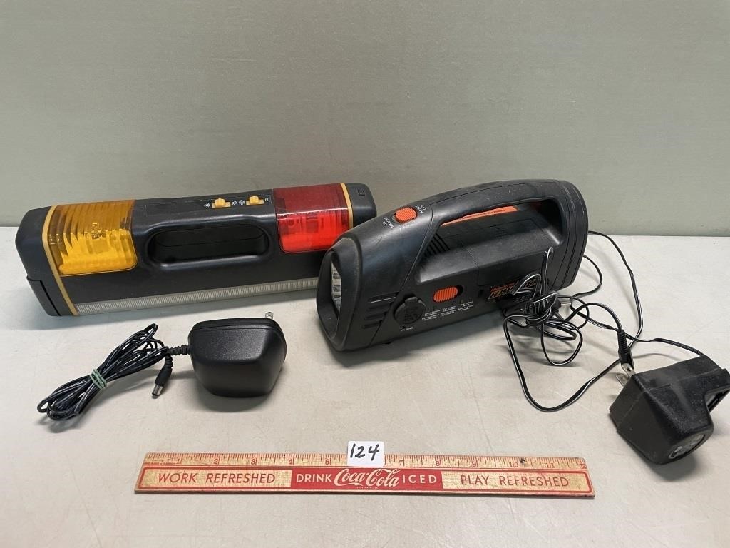 LOT OF EMERGENCY ROAD SIDE LIGHTS AND MORE