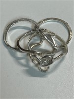 STERLING SILVER PUZZLE RING