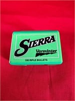 Unopened Box of 100 Sierra 22 Cal .224 Spitzer