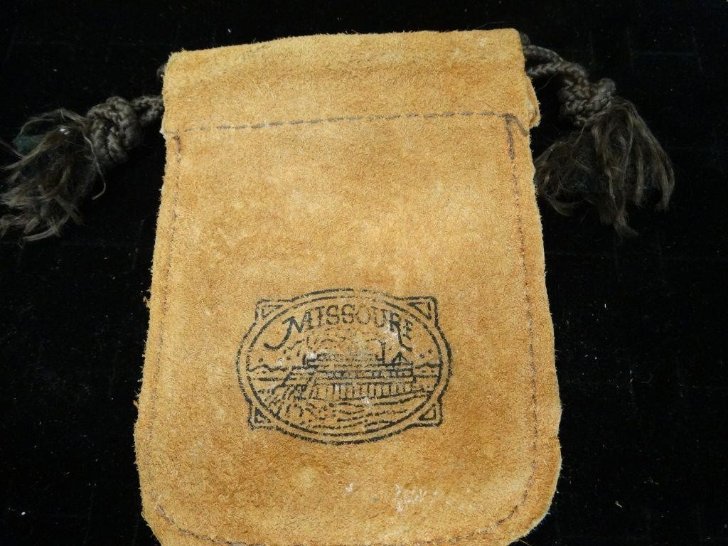 Vintage Hand Tooled Leather Coin Pouch