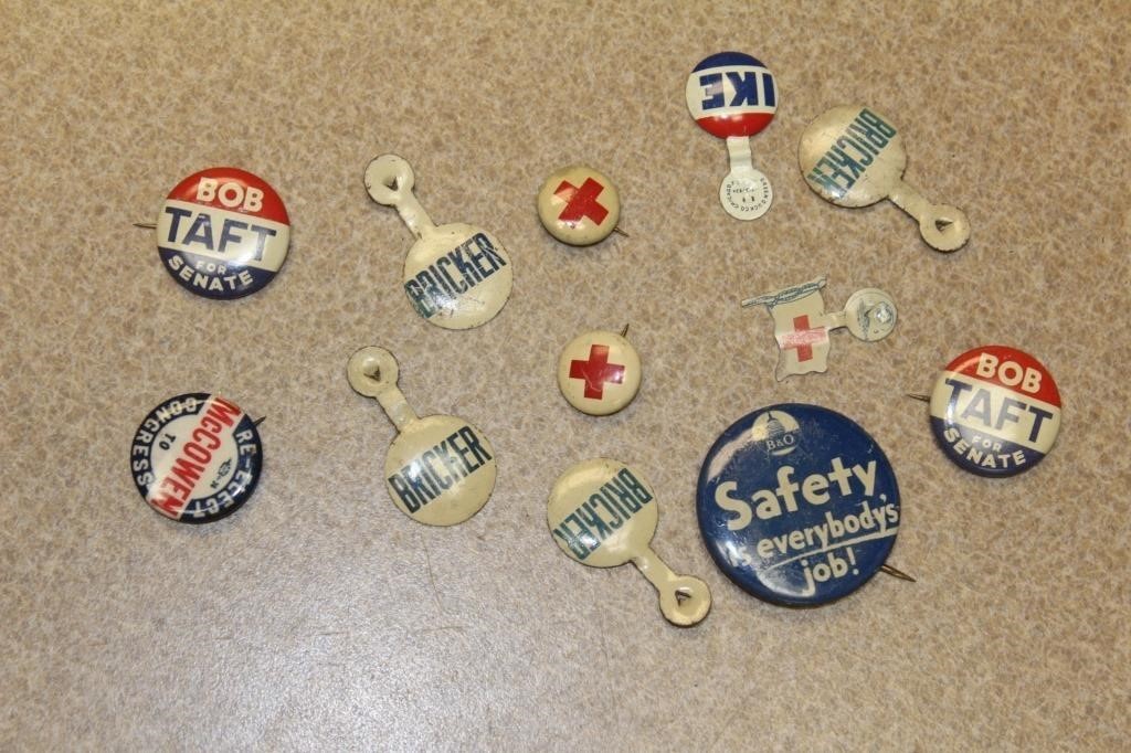 Lot of Political Buttons/Pins etc