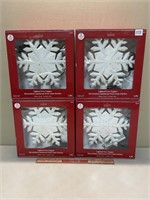 UNOPENED SET OF 4 LIGHT UP TREE TOPPERS