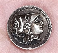 Ancient Mini Silver Coin Great Relief