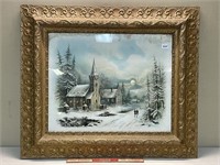 BEAUTIFUL GOLD FRAMED SIGNED PAINTING