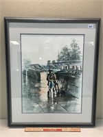 NEAT FRAMED SIGNED WATERCOLOR