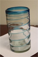 An Artglass Cylinder Vase