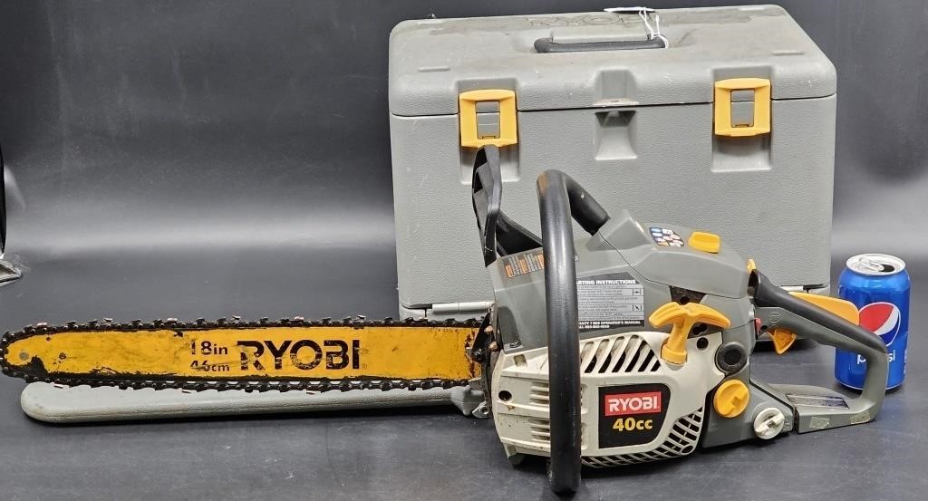 Ryobi 40cc 18" Chainsaw w Case
