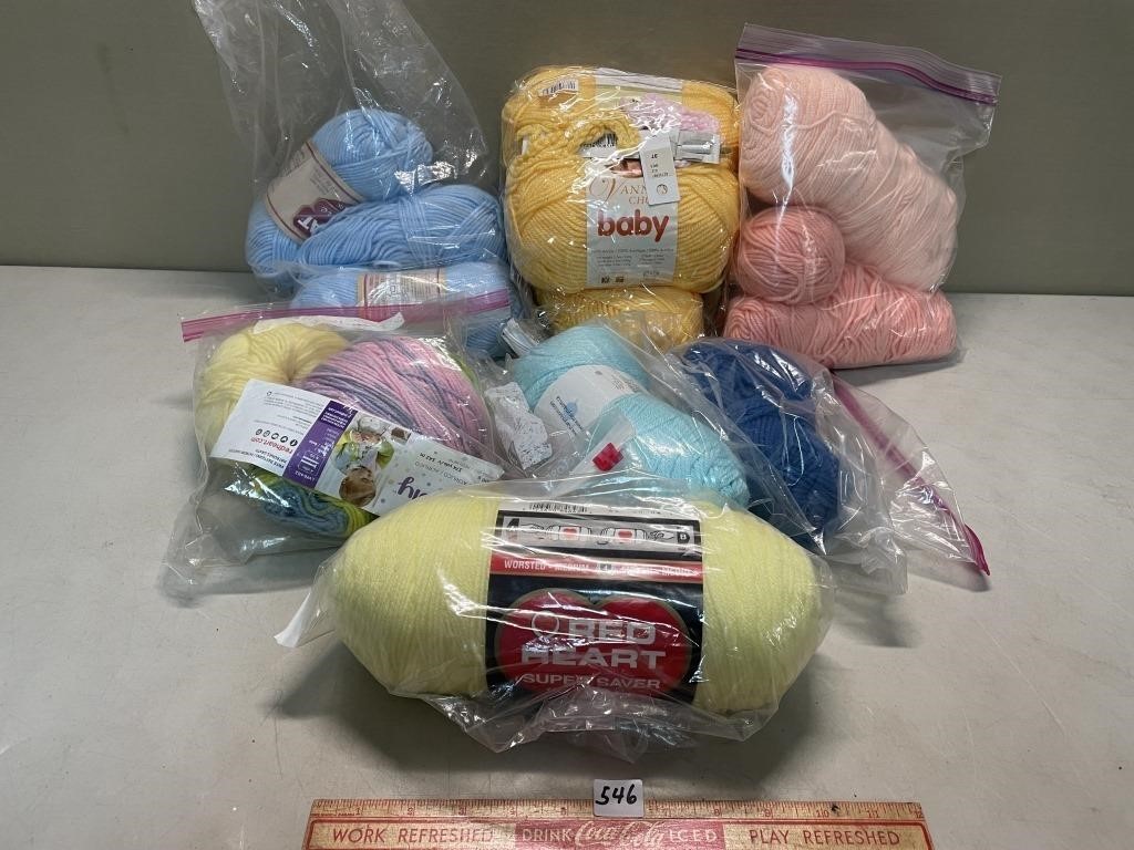 NICE SIZED LOT OF VARIOUS YARNS