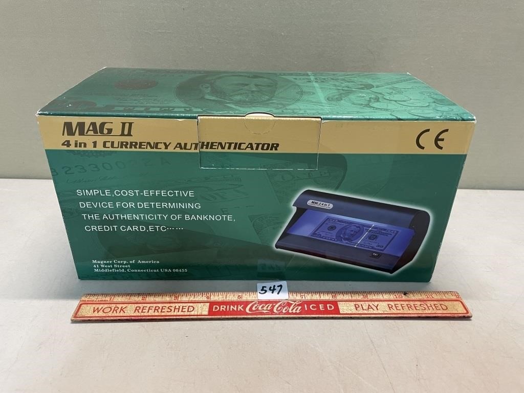 MAG II 4 IN 1 CURRENCY AUTHENICATOR IN BOX