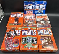 8 Wheaties Cereal Boxes Sports Stars Unopened