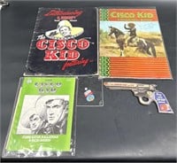Vintage Cisco Kid - Cardboard Gun, Coloring Book +