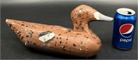 Vintage Wood Hand Carved Painted Duck Decoy