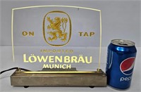 Vintage Lowenbrau Munich Beer On Tap Electric Sign