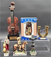 Vintage Liqueur Decanters & Musical Violin