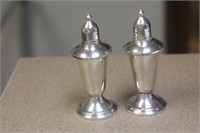 Set of 2 Weighted Sterling Salt and Pepper Shakers