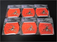 CLEVELAND BROWNS FACE MASK COVERING LOT X6