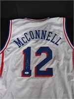 TJ MCCONNELL SIGNED 76ERS JERSEY COA