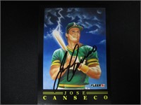 Jose Canseco Signed Athletics Sports Card W/Coa
