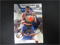 Patrick Ewing Signed Knicks Sports Card W/Coa