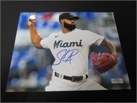 Sandy Alcantara Signed Miami 8x10 Photo W/Coa