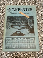 Vintage 1949 Carpenters Union Calendar Booklet