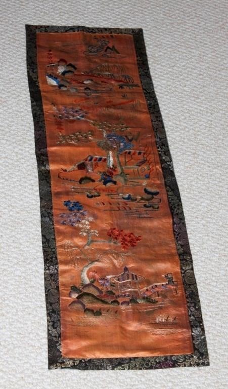 Antique Chinese 19th Century Silk Textile