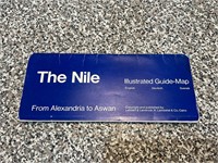 Vintage The Nile Illustrated Guide Map
