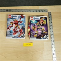 Lego Marvel Avengers Iron Man Mech,Thanos Mech