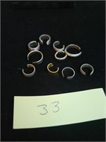 Silver 925 clip earrings/toe rings