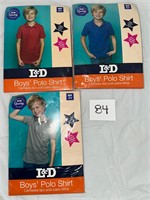 L&D Boys’ Polo Shirts (3) SMALL