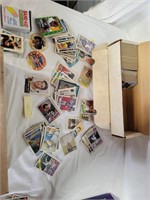 2 boxes of assorted baseball cards some old
