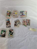 lot of old football cards