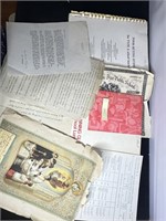 vintage paperwork