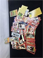 lot of cards, superman ect.