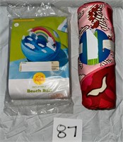 Inflatable Beach Ball & Beach Towel