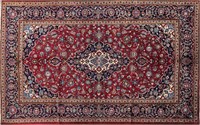 BEAUTIFUL HAND KNOTTED PERSIAN WOOL KASHAN RUG