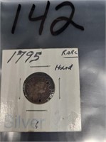 1795 GREAT BRITAIN 3 PENCE HOLED COIN
