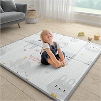 NEW! Baby Play Mat, 47"x47" Foldable & Reversable