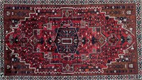ORNATE FINELY HAND KNOTTED PERSIAN WOOL SHIRAZ RUG